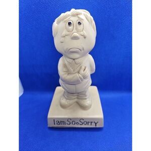 Vintage A.T. INC. I Am So Sorry Figurine 1970 Man Crying‎ Made In USA